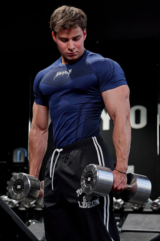 4041 - Warrior Compression Tees (Negro, azul, gris)