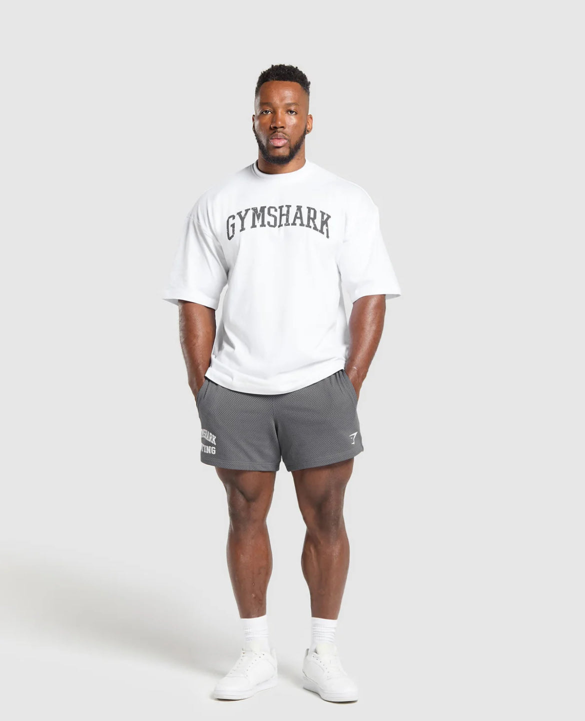 Lift Mesh 5” Shorts (Gris Oscuro)