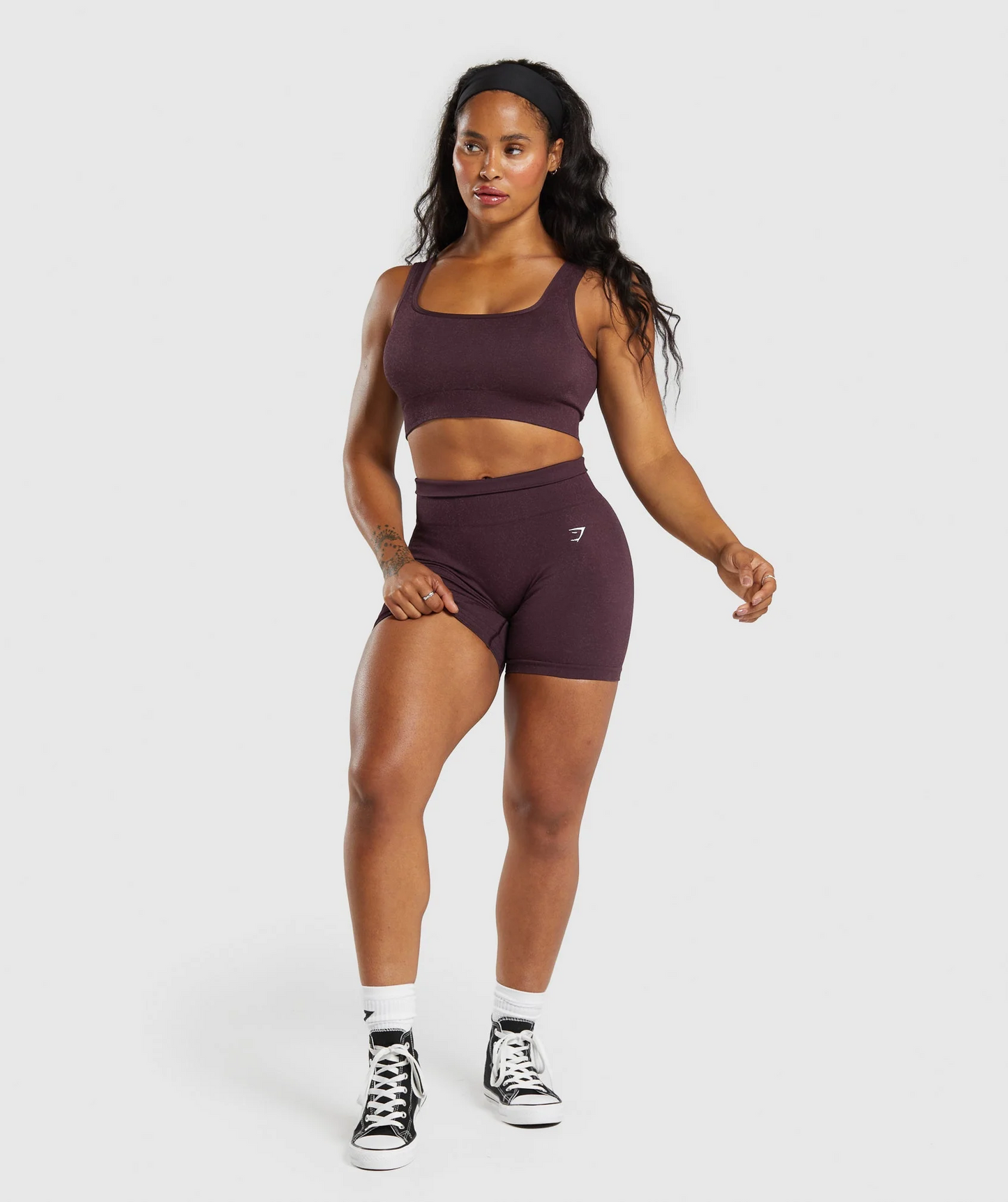 Adapt Fleck Seamless Shorts (Púrpura)