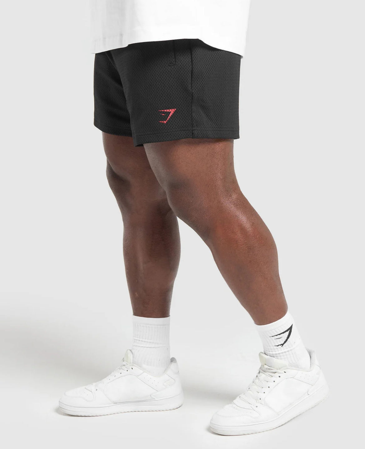 Lift Mesh 5” Shorts (Negro/Rojo)