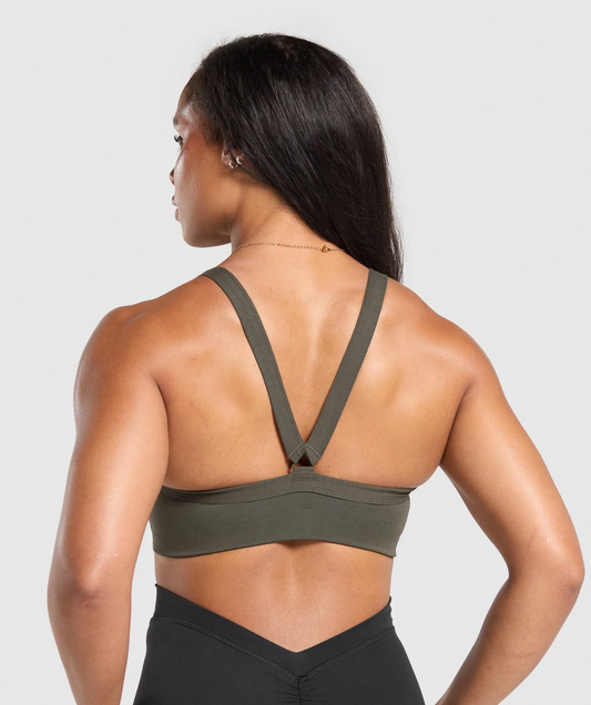 Cotton Lifting Sports Bra (Verde)