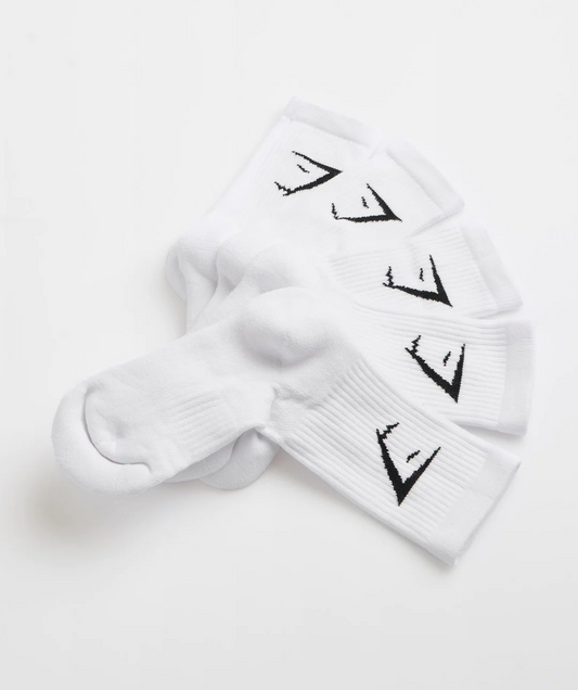 Crew Socks (Blanco, Negro, Gris) descuento automático al comprar 2 pares o más