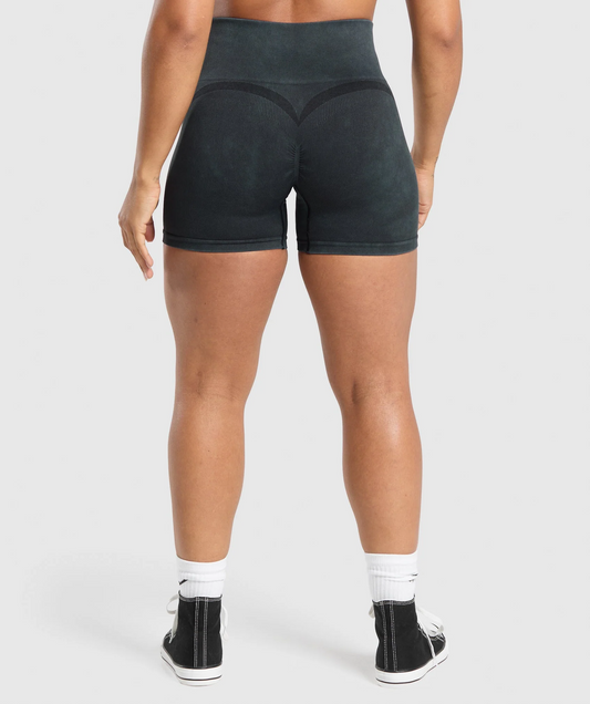 Gains Seamless Washed Shorts (Negro)