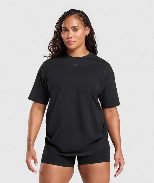 Gritty Muscle Mommy Graphic T-Shirt (Negro)