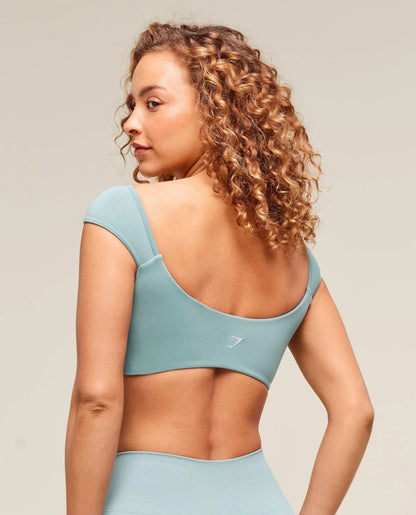 Soft Sculpt Cap Sleeve Bralette (Celeste)