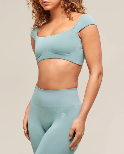 Soft Sculpt Cap Sleeve Bralette (Celeste)