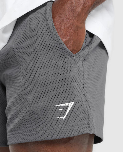 Lift Mesh 5” Shorts (Gris Oscuro)