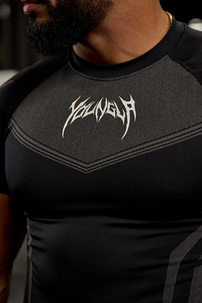 4041 - Warrior Compression Tees (Negro, azul, gris)