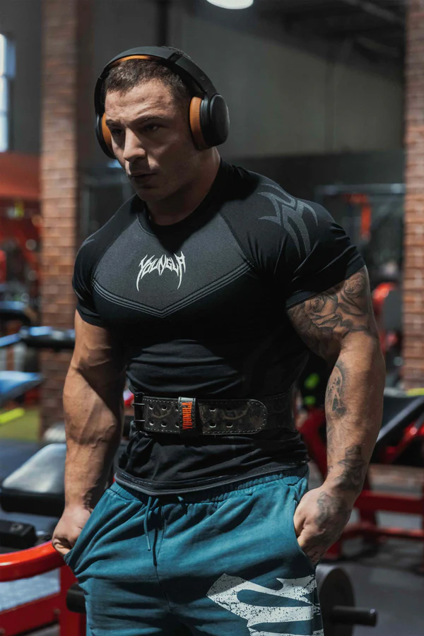 4041 - Warrior Compression Tees (Negro, azul, gris)