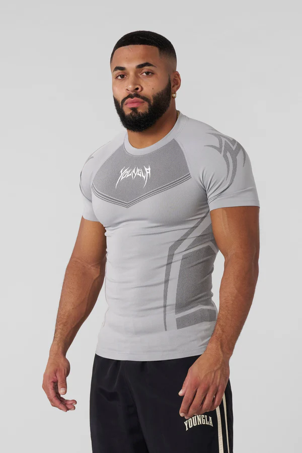 4041 - Warrior Compression Tees (Negro, azul, gris)