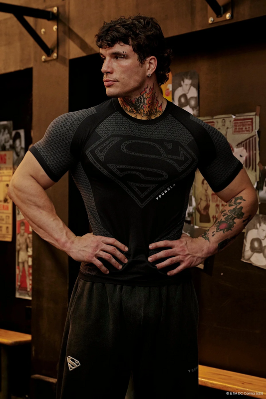4117 Superman Compression Tees