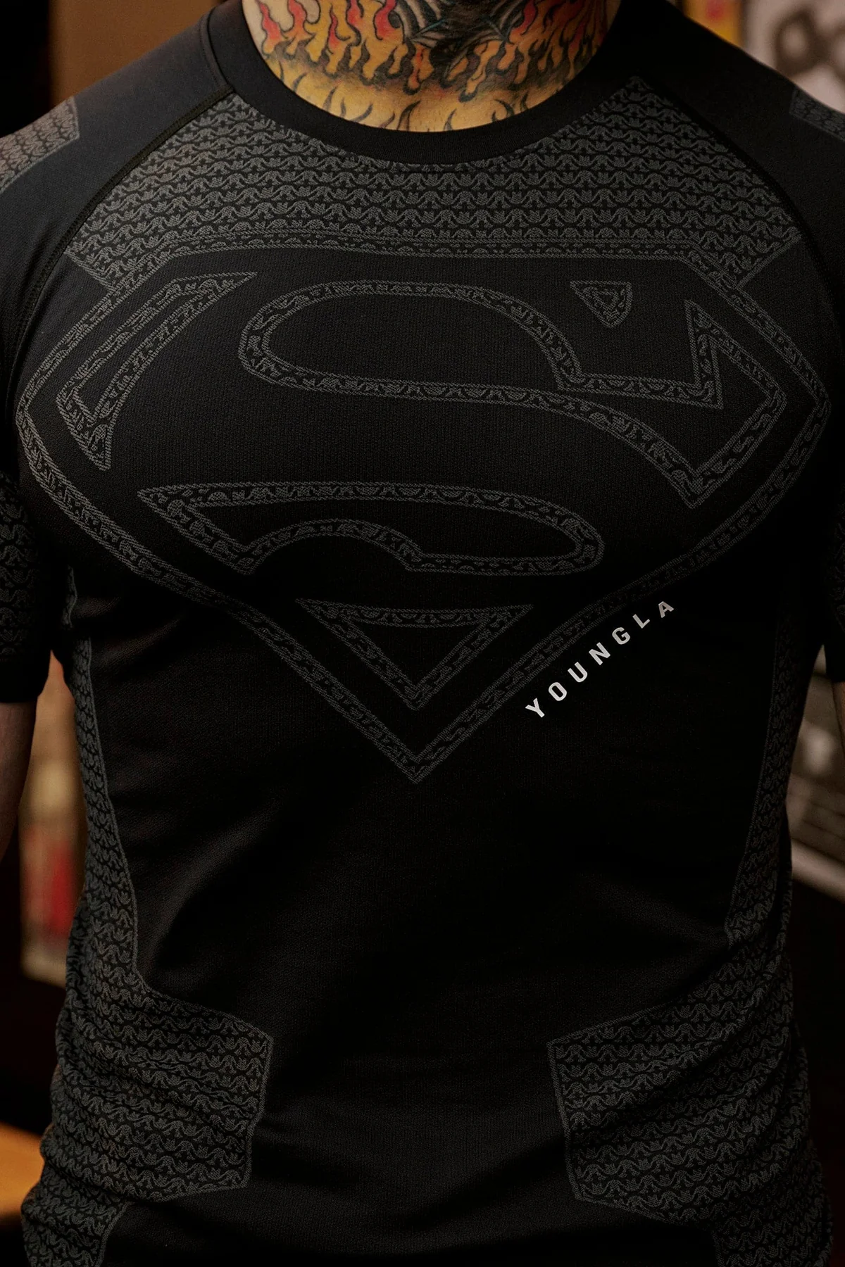 4117 Superman Compression Tees