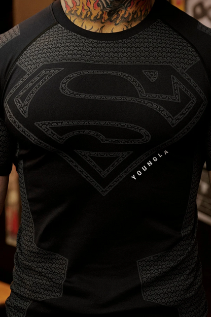 4117 Superman Compression Tees