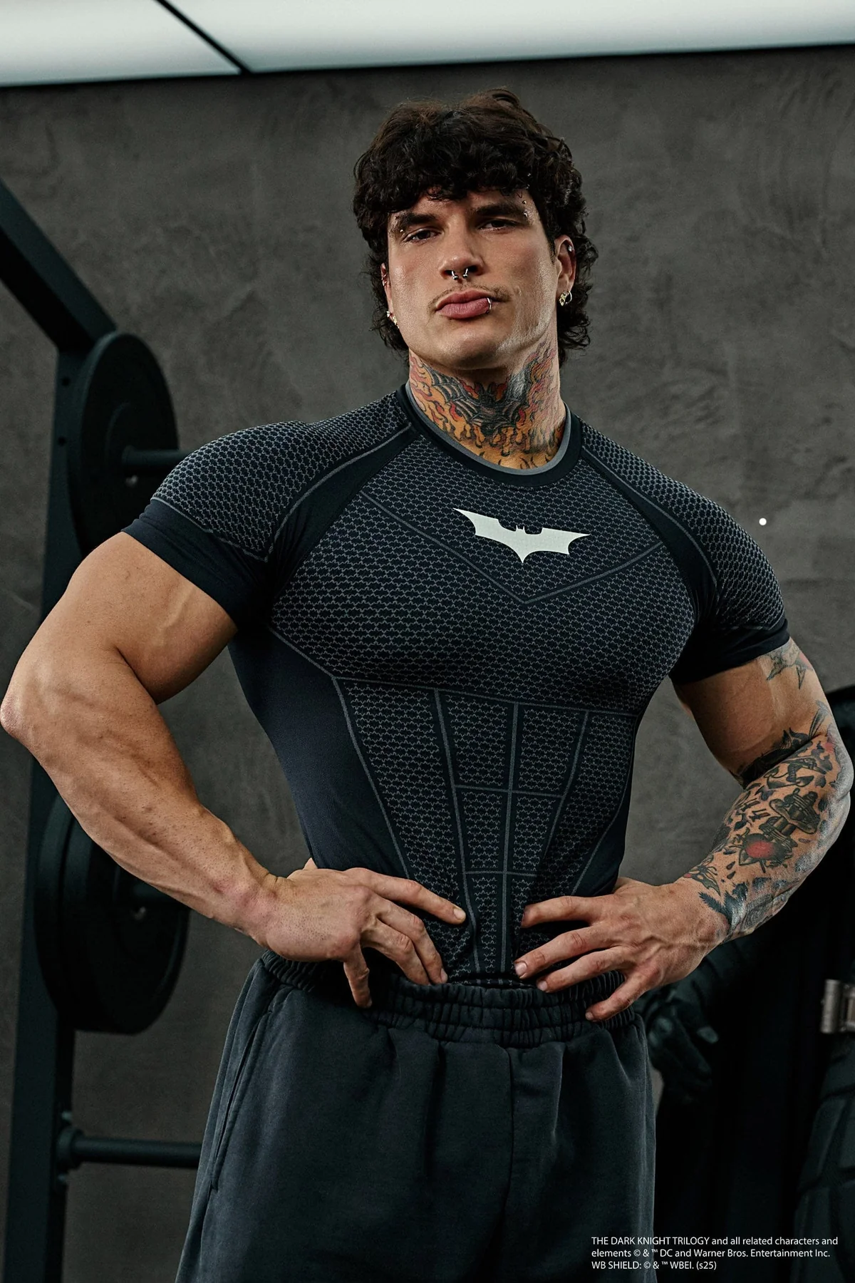 4259 Batman Compression Tees (Negro)