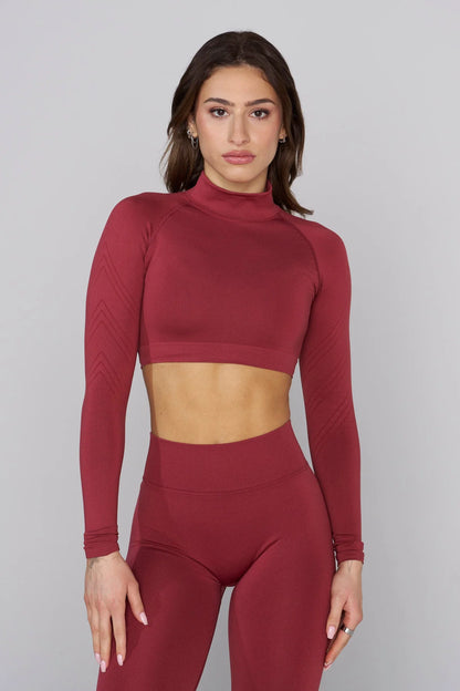 W445 Seamless Curve Longsleeve Crop (Cidra)
