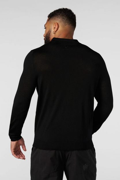 8018 Monaco Wool Longsleeve Polo