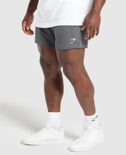 Lift Mesh 5” Shorts (Gris Oscuro)