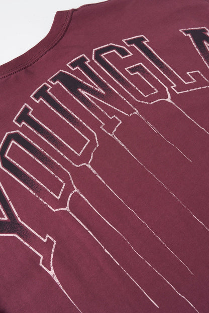 W428 Drip Oversized Tee (Púrpura lavado)