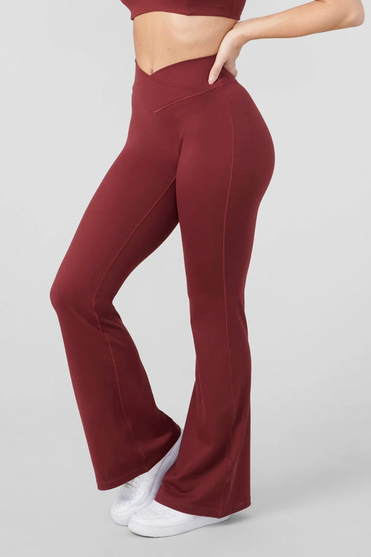 W215 Vital Flared Pants (Borgoña)
