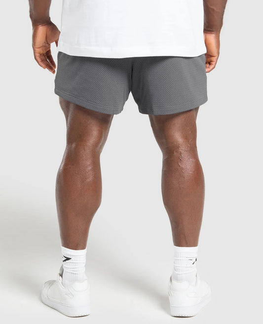 Lift Mesh 5” Shorts (Gris Oscuro)