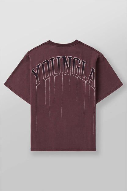 W428 Drip Oversized Tee (Púrpura lavado)