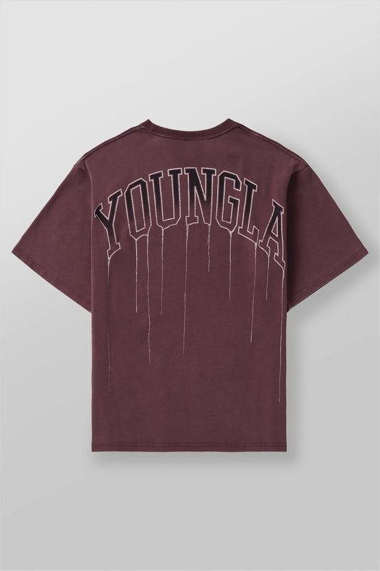 W428 Drip Oversized Tee (Púrpura lavado)