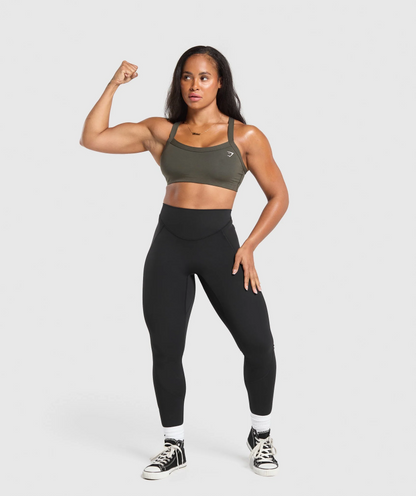 Cotton Lifting Sports Bra (Verde)