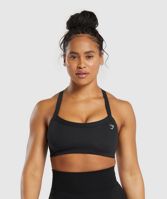Cotton Lifting Sports Bra (Negro)