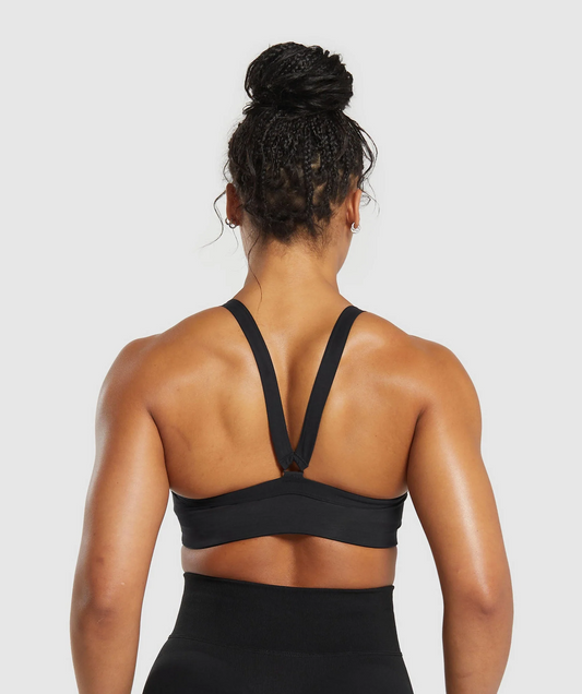 Cotton Lifting Sports Bra (Negro)