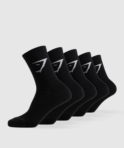 Crew Socks (Blanco, Negro, Gris) descuento automático al comprar 2 pares o más