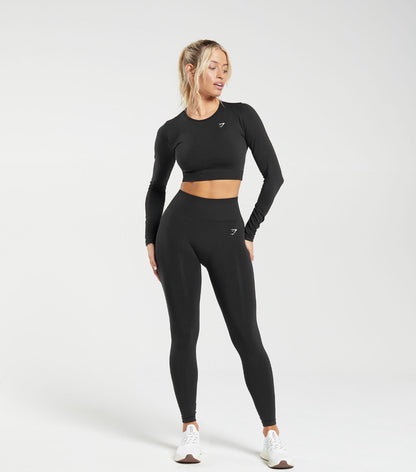 Everyday Seamless Leggings (Negro)