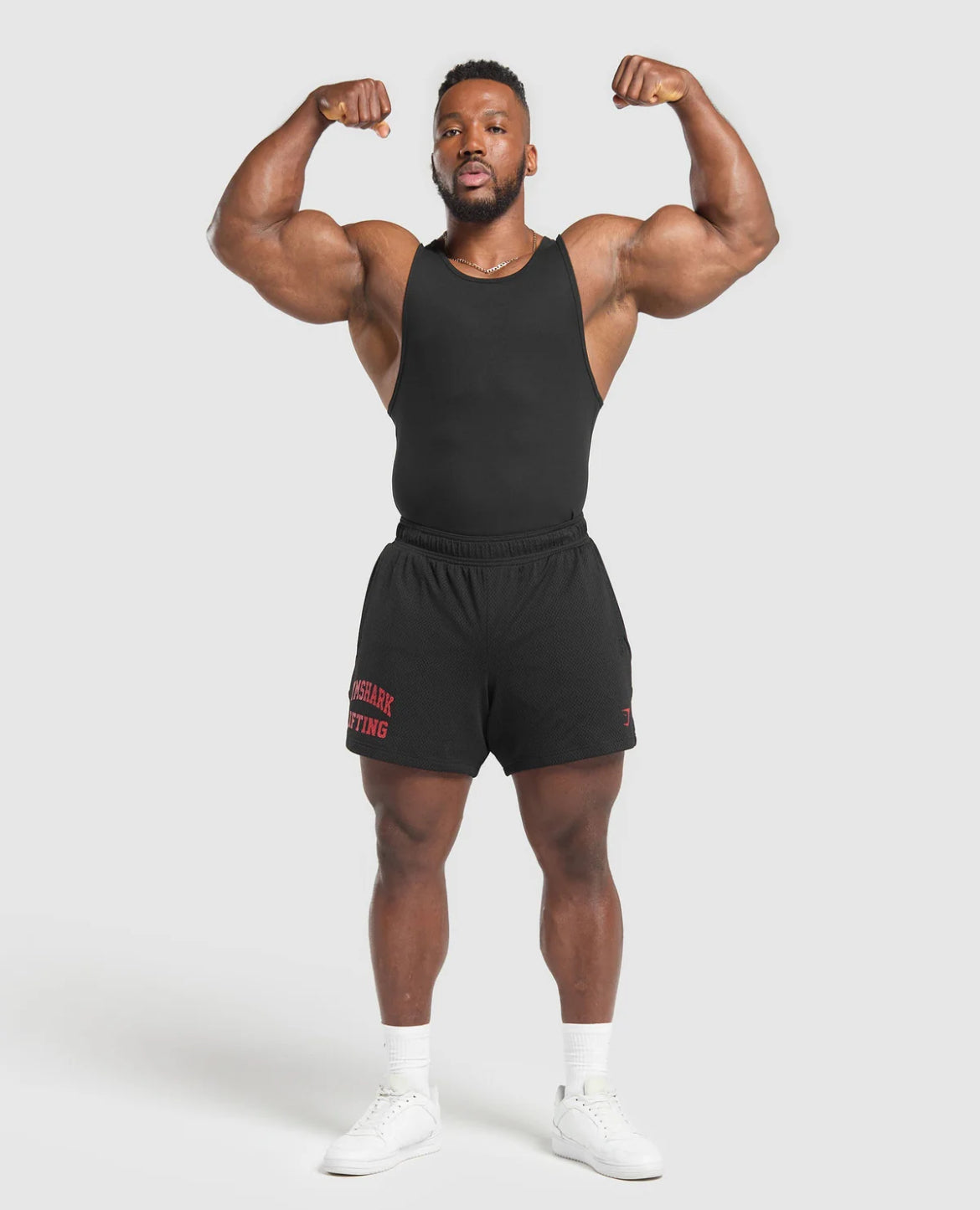 Lift Mesh 5” Shorts (Negro/Rojo)