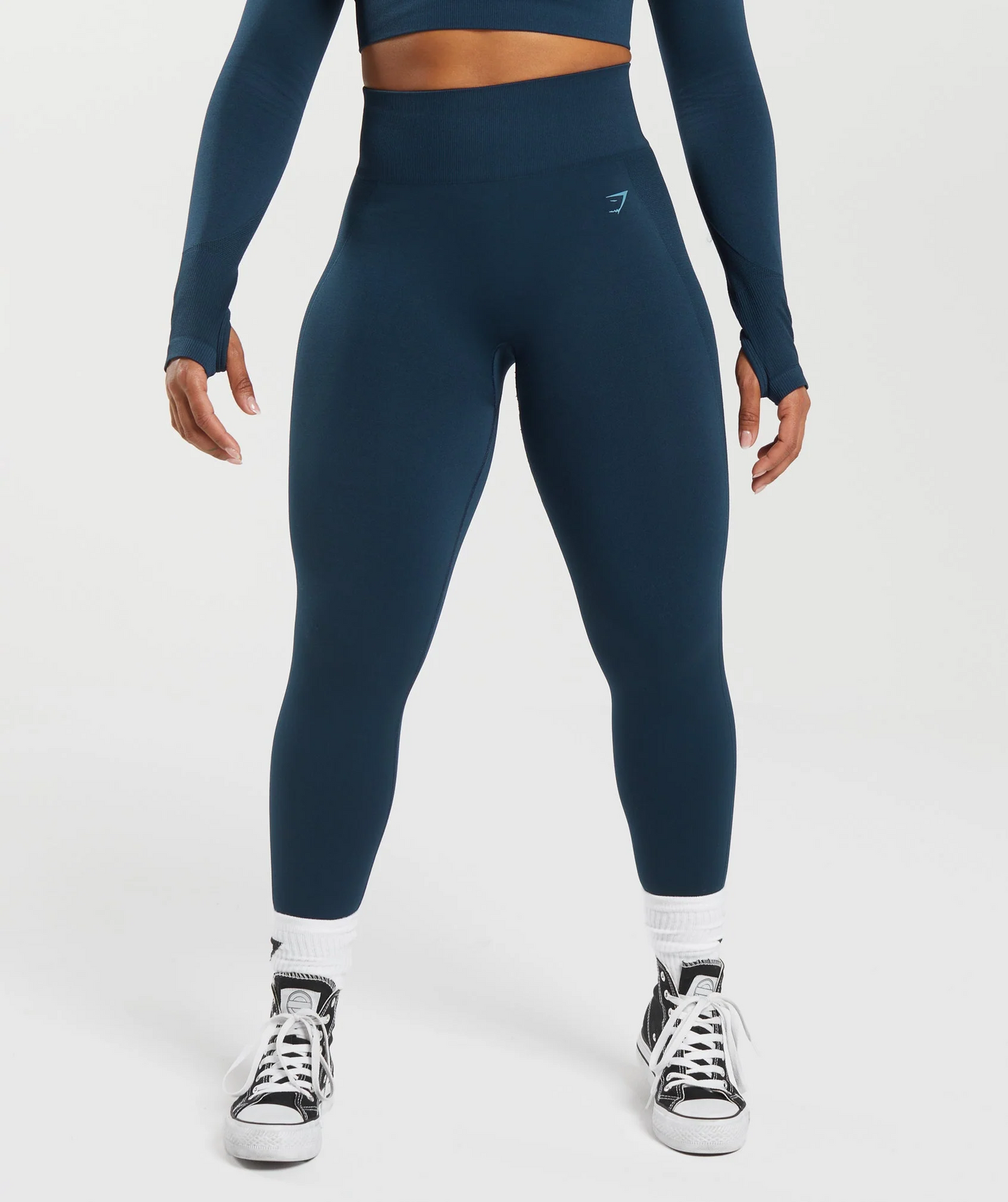 Flex High Waisted Leggings (Azul)