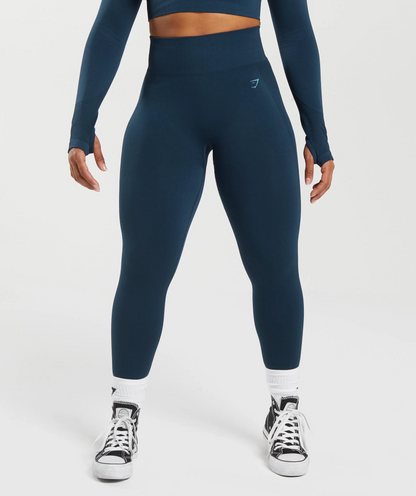 Flex High Waisted Leggings (Azul)
