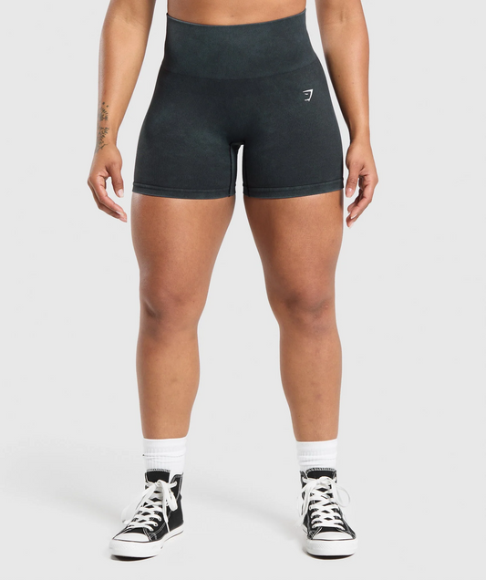 Gains Seamless Washed Shorts (Negro)
