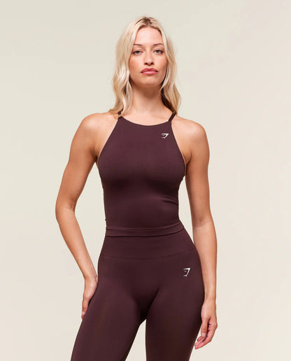 Everyday Seamless Tank With Shelf (Cherry Purple)