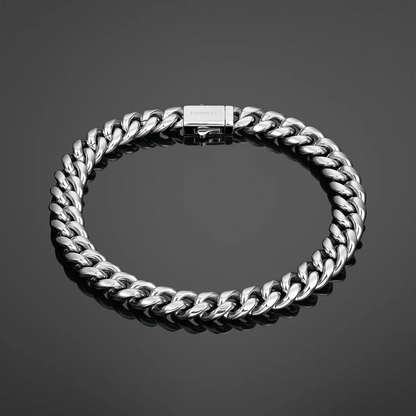 The Cuban Bracelet 8mm - Silver RG321
