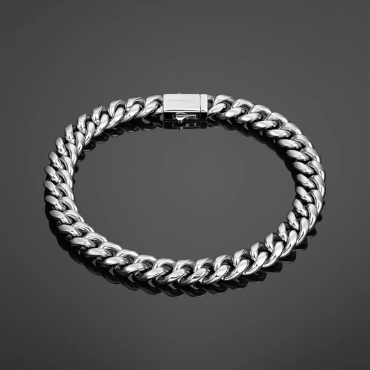 The Cuban Bracelet 8mm - Silver RG321