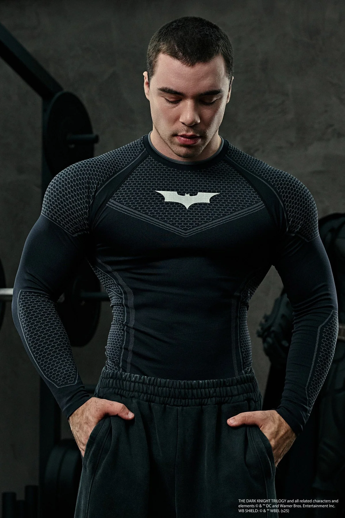 8004  Batman Compression Longsleeves