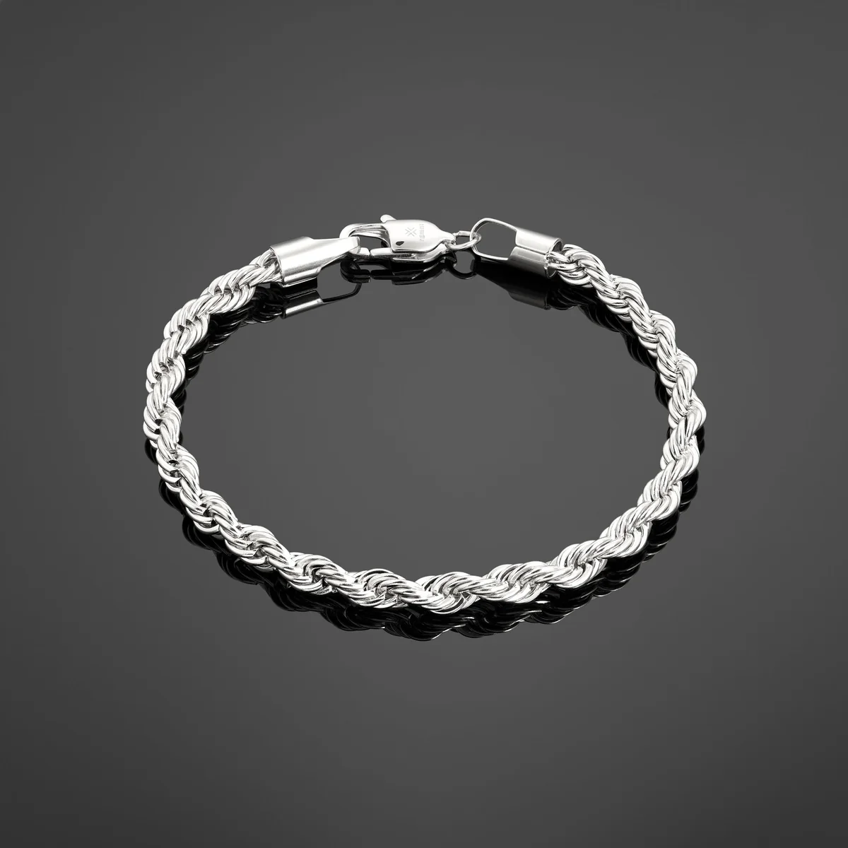 The Rope Bracelet 5mm - Silver RG323